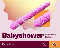 Rodillo Baby Para fondant y  Marcar Porcelana Fría Repujar En Al
